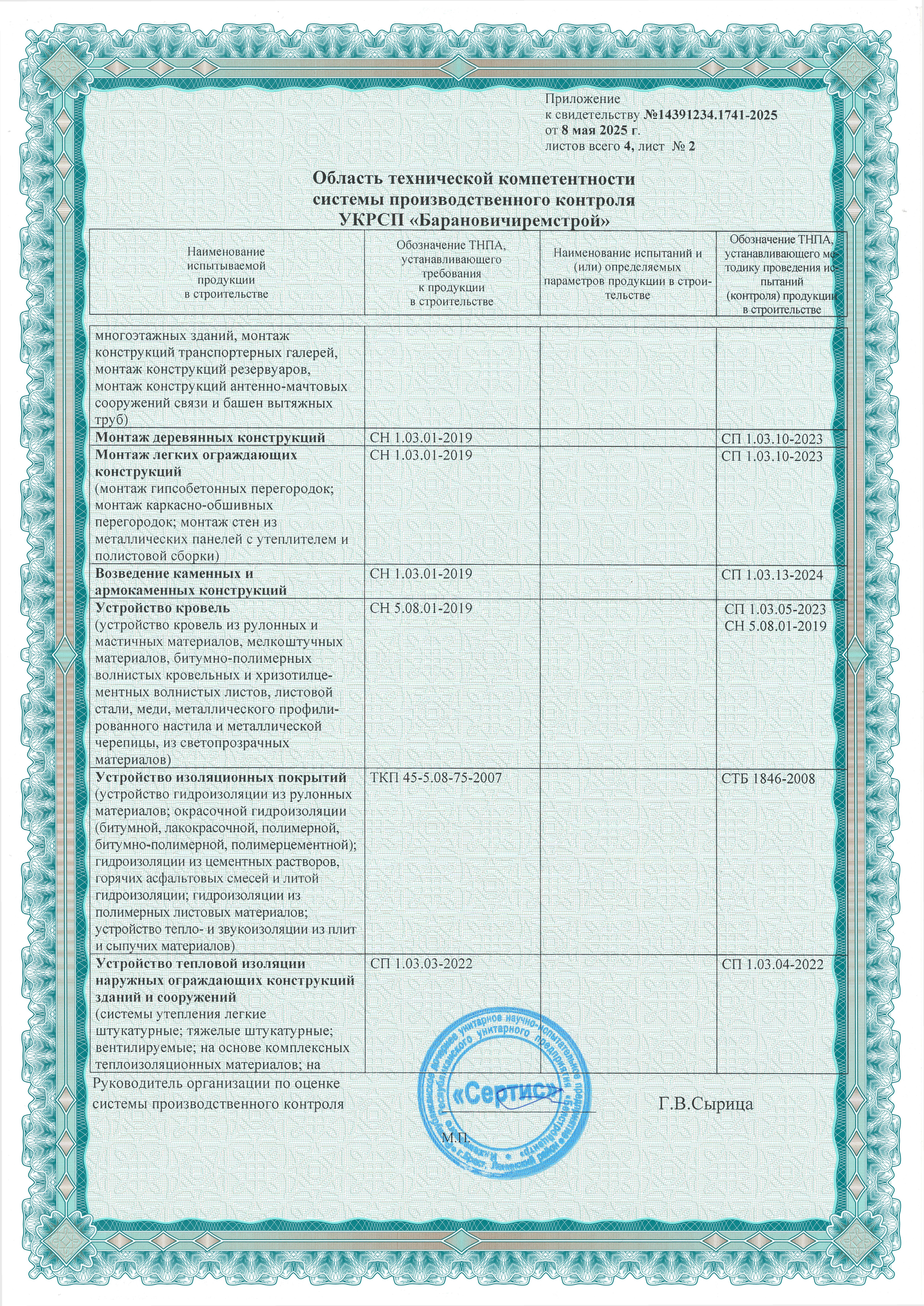 Свидетельство